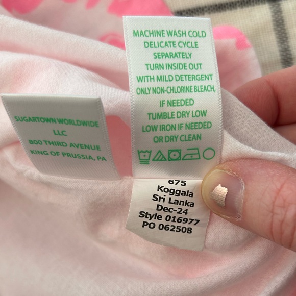 Lilly Pulitzer Mialeigh Palm Print Shift Dress Women’s Size 14 Pink and White - Picture 6 of 14